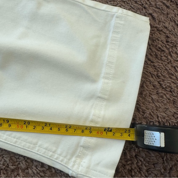 Buffalo David Bitton Brigette White High Rise Crop Wide-Leg Stretch Jeans 12 32 - Picture 11 of 11